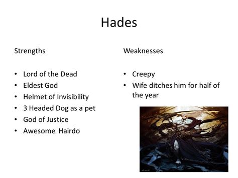 what are hades weaknesses